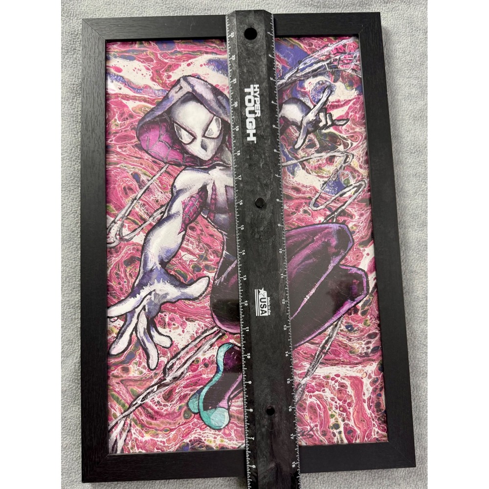 Marvel Spider-Man Art Prints Framed Set Miles Morales Spider-Gwen Venom Carnage - Picture 4 of 6